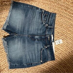 LOFT Dark Blue Denim Shorts